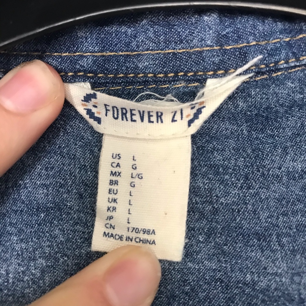 Denim LS Button Down - Picture 3 of 3